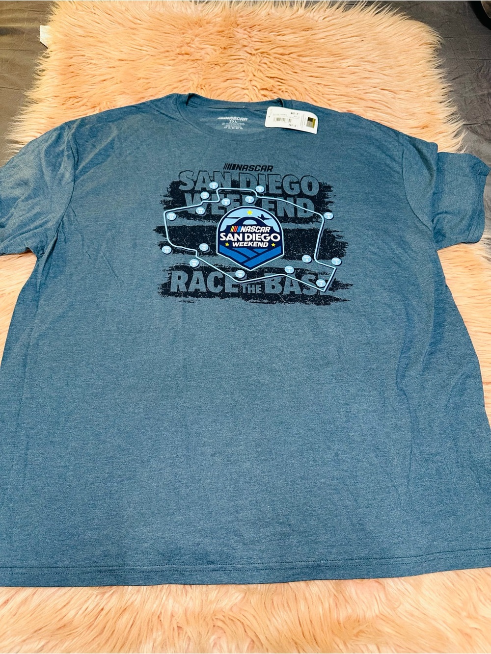 Nascar Blue San Diego Weekend Graphic Short Sleeve Tee